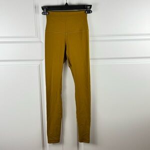 High-Waisted Mustard Yellow Leggings